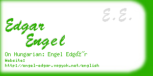 edgar engel business card